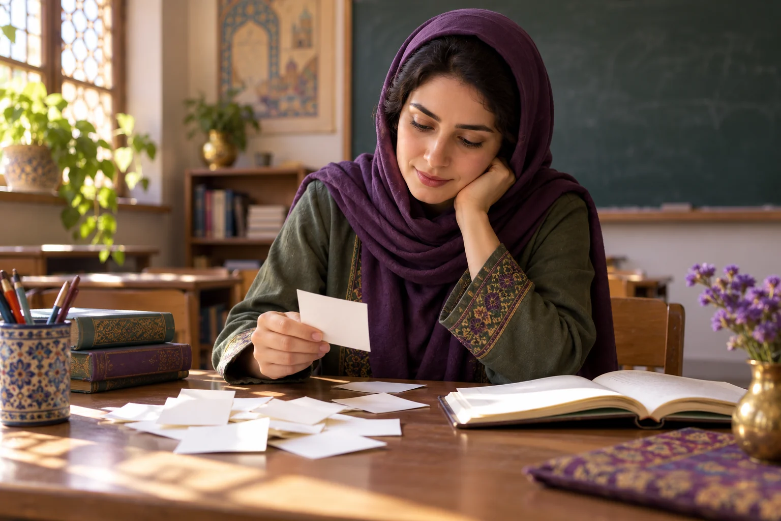 عکس بازسازی‌شدهٔ بررسی پاسخ‌های پایانی دانش‌آموزان برای بازنگری درس